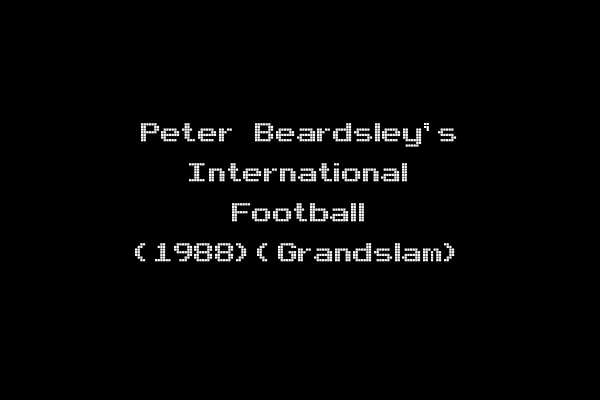 Peter Beardsley's International Football (1988)(Grandslam)