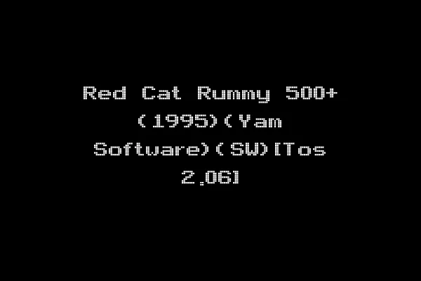 Red Cat Rummy 500+ (1995)(Yam Software)(SW)[Tos 2.06]