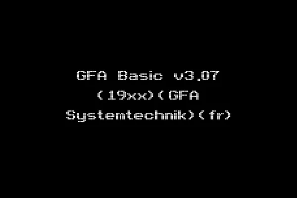 GFA Basic v3.07 (19xx)(GFA Systemtechnik)(fr)