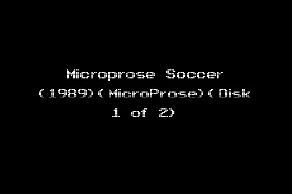 Microprose Soccer (1989)(MicroProse)(Disk 1 of 2)