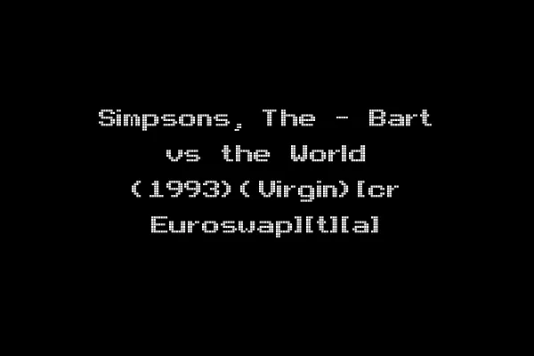 Simpsons, The - Bart vs the World (1993)(Virgin)[cr Euroswap][t][a]