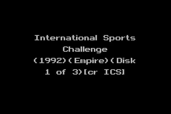 International Sports Challenge (1992)(Empire)(Disk 1 of 3)[cr ICS]