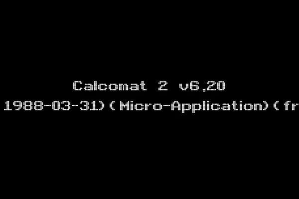 Calcomat 2 v6.20 (1988-03-31)(Micro-Application)(fr)