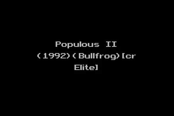 Populous II (1992)(Bullfrog)[cr Elite]