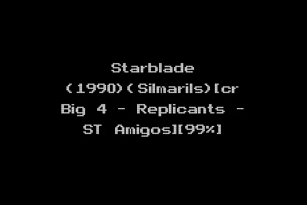 Starblade (1990)(Silmarils)[cr Big 4 - Replicants - ST Amigos][99%]