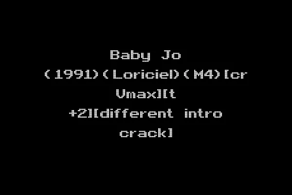 Baby Jo (1991)(Loriciel)(M4)[cr Vmax][t +2][different intro crack]