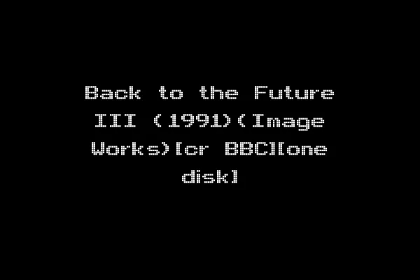 Back to the Future III (1991)(Image Works)[cr BBC][one disk]