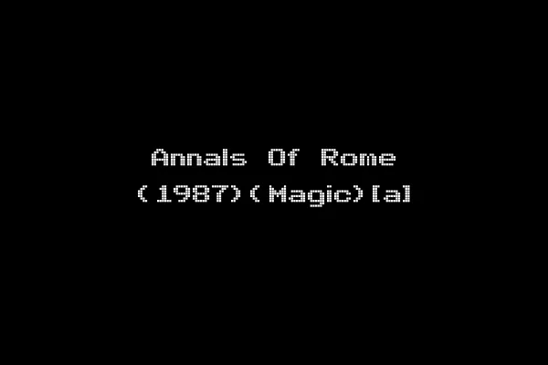 Annals Of Rome (1987)(Magic)[a]