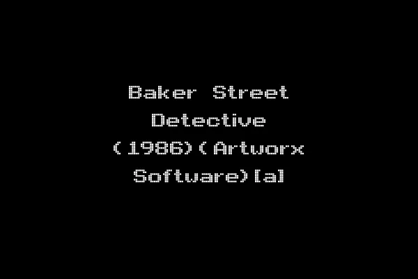 Baker Street Detective (1986)(Artworx Software)[a]