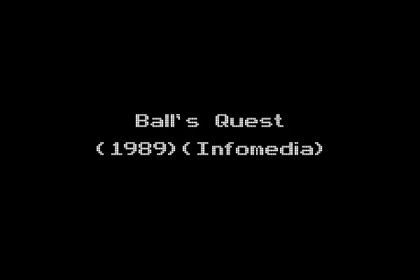 Ball's Quest (1989)(Infomedia)