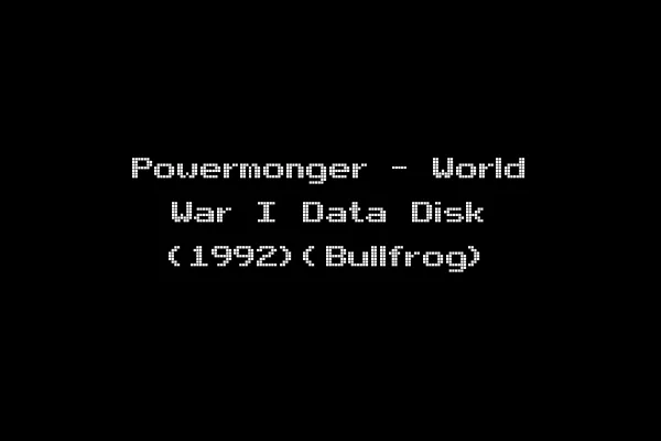 Powermonger - World War I Data Disk (1992)(Bullfrog)