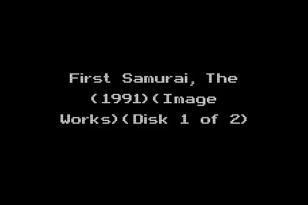 First Samurai, The (1991)(Image Works)(Disk 1 of 2)