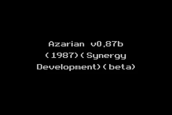 Azarian v0.87b (1987)(Synergy Development)(beta)