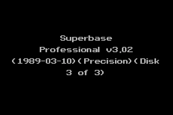 Superbase Professional v3.02 (1989-03-10)(Precision)(Disk 3 of 3)