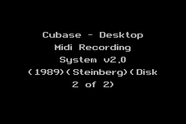 Cubase - Desktop Midi Recording System v2.0 (1989)(Steinberg)(Disk 2 of 2)