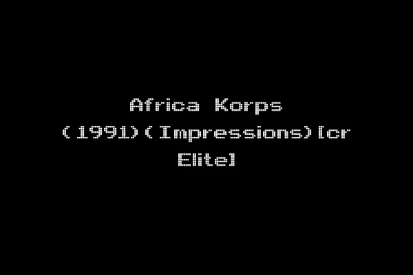 Africa Korps (1991)(Impressions)[cr Elite]