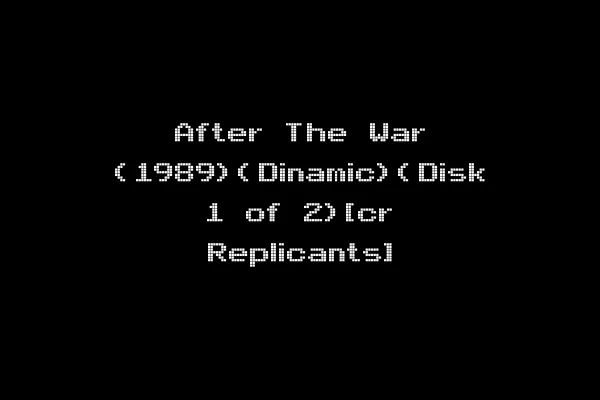 After The War (1989)(Dinamic)(Disk 1 of 2)[cr Replicants]