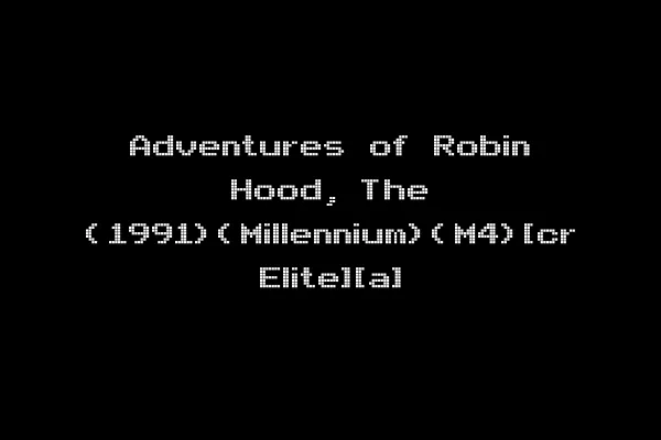 Adventures of Robin Hood, The (1991)(Millennium)(M4)[cr Elite][a]