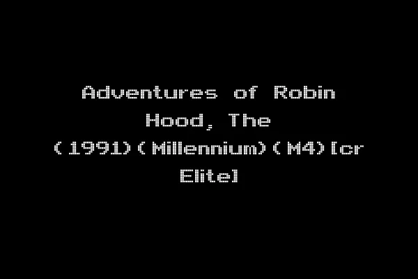 Adventures of Robin Hood, The (1991)(Millennium)(M4)[cr Elite]