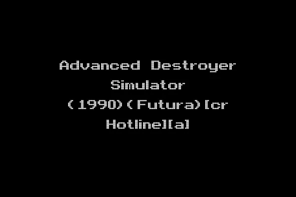 Advanced Destroyer Simulator (1990)(Futura)[cr Hotline][a]