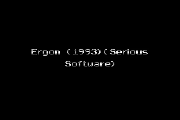 Ergon (1993)(Serious Software)