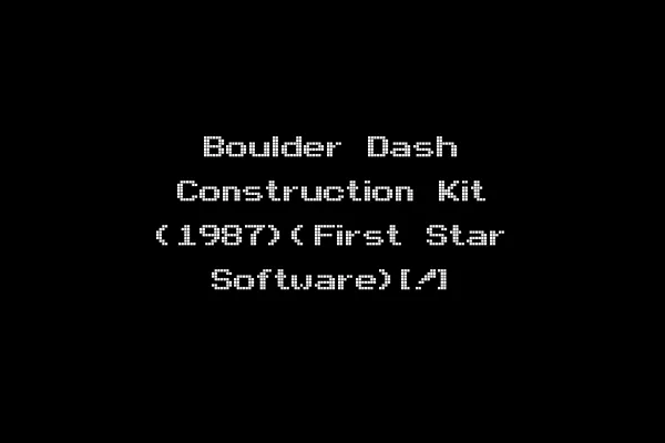 Boulder Dash Construction Kit (1987)(First Star Software)[!]