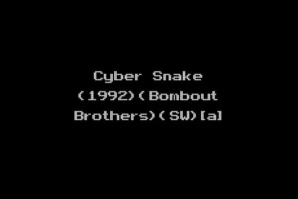 Cyber Snake (1992)(Bombout Brothers)(SW)[a]