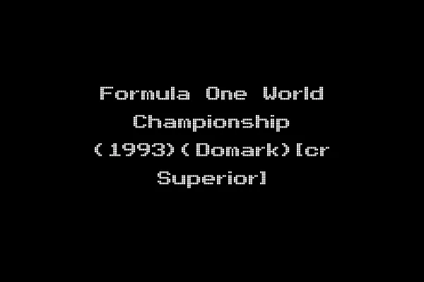 Formula One World Championship (1993)(Domark)[cr Superior]