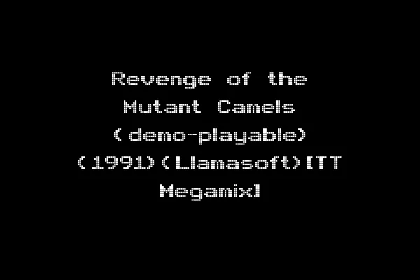 Revenge of the Mutant Camels (demo-playable) (1991)(Llamasoft)[TT Megamix]