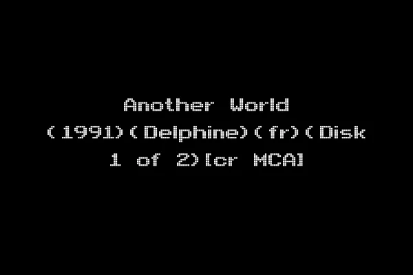 Another World (1991)(Delphine)(fr)(Disk 1 of 2)[cr MCA]