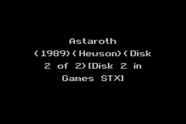 Astaroth (1989)(Hewson)(Disk 2 of 2)[Disk 2 in Games STX]