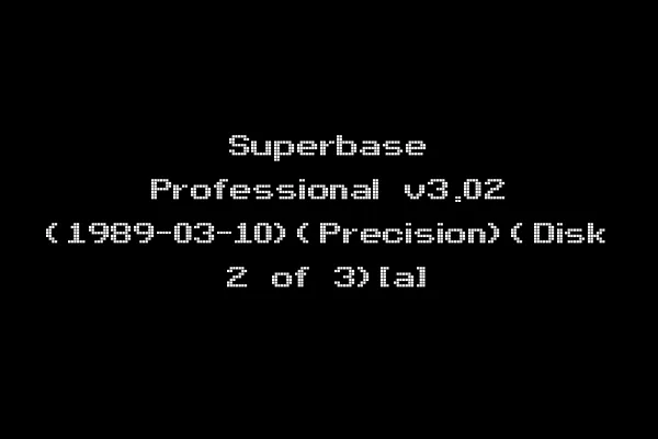 Superbase Professional v3.02 (1989-03-10)(Precision)(Disk 2 of 3)[a]