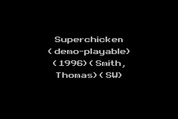 Superchicken (demo-playable) (1996)(Smith, Thomas)(SW)
