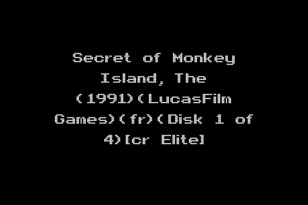 Secret of Monkey Island, The (1991)(LucasFilm Games)(fr)(Disk 1 of 4)[cr Elite]