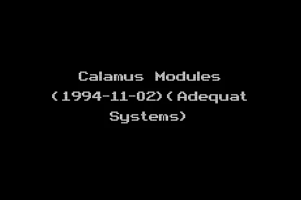 Calamus Modules (1994-11-02)(Adequat Systems)