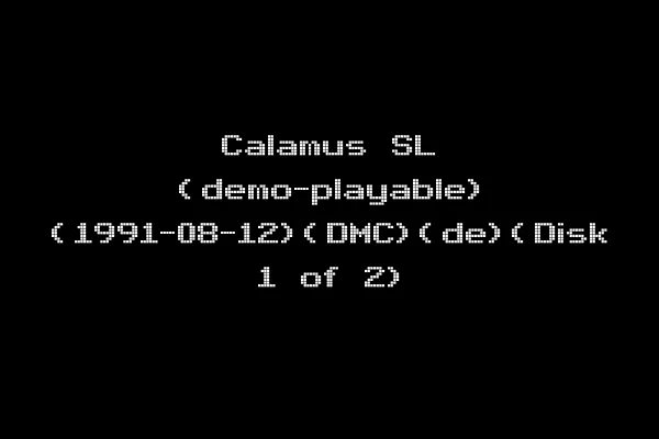 Calamus SL (demo-playable) (1991-08-12)(DMC)(de)(Disk 1 of 2)