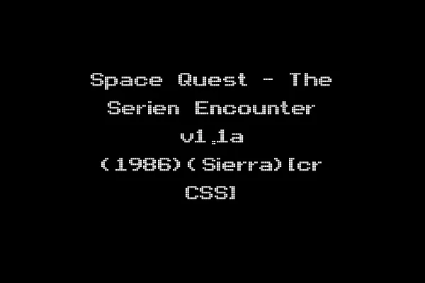Space Quest - The Serien Encounter v1.1a (1986)(Sierra)[cr CSS]