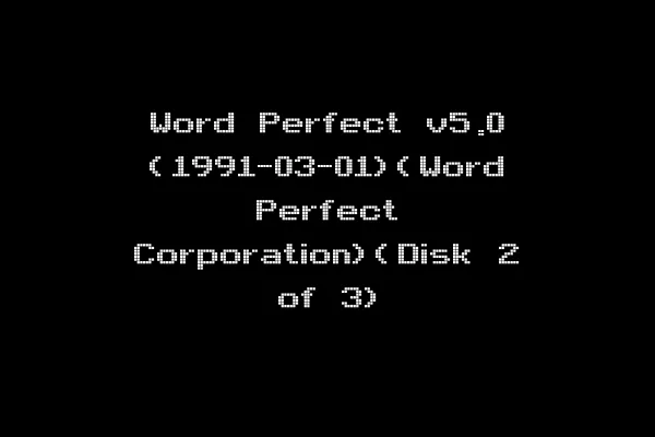 Word Perfect v5.0 (1991-03-01)(Word Perfect Corporation)(Disk 2 of 3)