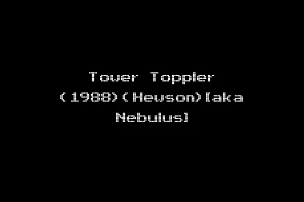 Tower Toppler (1988)(Hewson)[aka Nebulus]