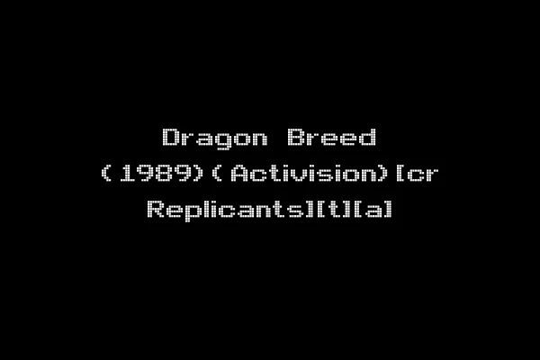 Dragon Breed (1989)(Activision)[cr Replicants][t][a]
