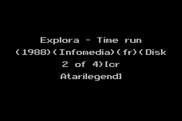 Explora - Time run (1988)(Infomedia)(fr)(Disk 2 of 4)[cr Atarilegend]