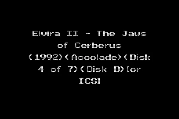 Elvira II - The Jaws of Cerberus (1992)(Accolade)(Disk 4 of 7)(Disk D)[cr ICS]