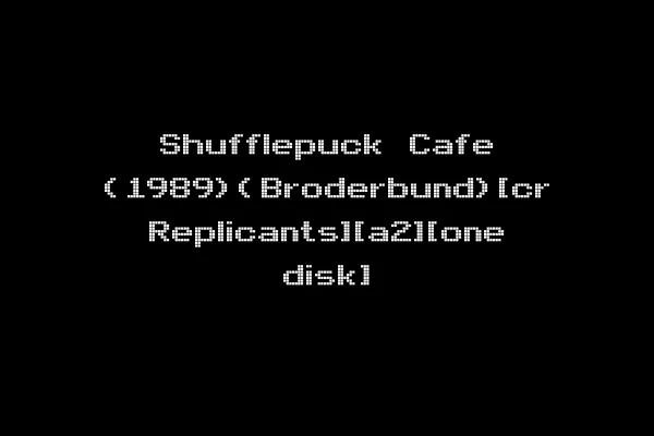 Shufflepuck Cafe (1989)(Broderbund)[cr Replicants][a2][one disk]