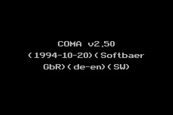 COMA v2.50 (1994-10-20)(Softbaer GbR)(de-en)(SW)