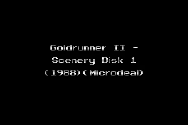 Goldrunner II - Scenery Disk 1 (1988)(Microdeal)