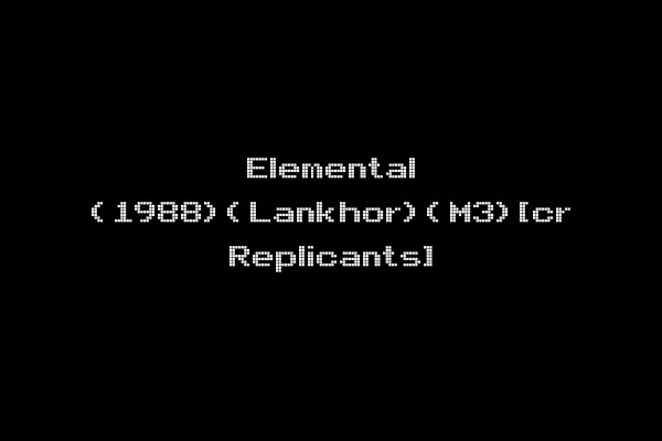 Elemental (1988)(Lankhor)(M3)[cr Replicants]