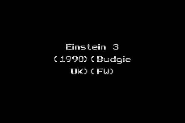 Einstein 3 (1990)(Budgie UK)(FW)