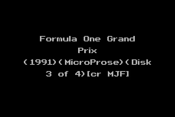 Formula One Grand Prix (1991)(MicroProse)(Disk 3 of 4)[cr MJF]