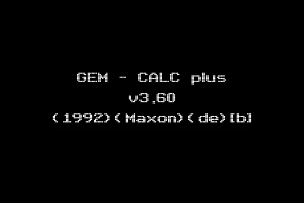 GEM - CALC plus v3.60 (1992)(Maxon)(de)[b]