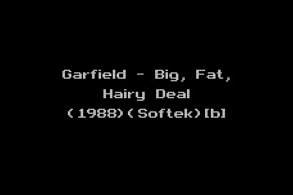 Garfield - Big, Fat, Hairy Deal (1988)(Softek)[b]